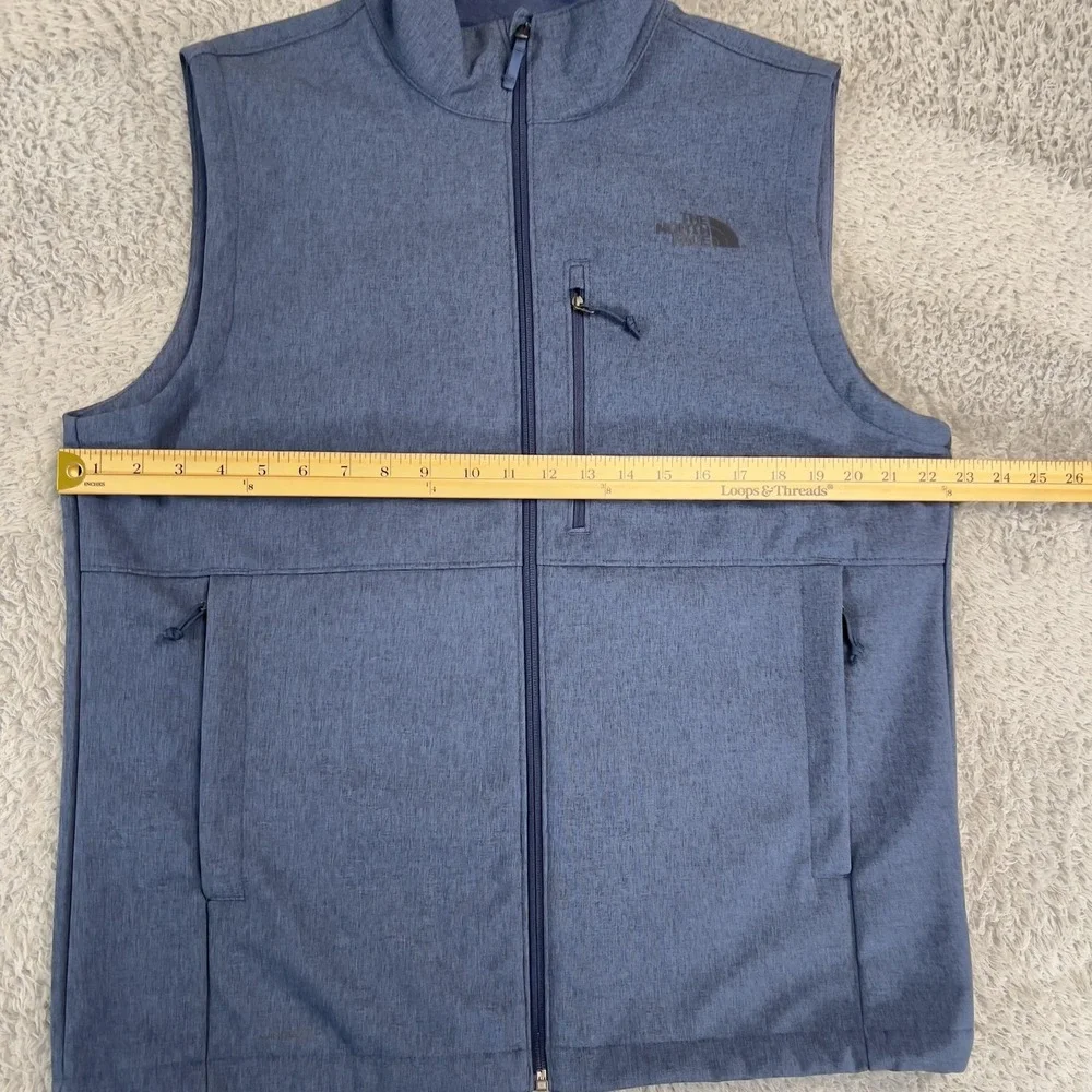The North Face Apex Bionic Vest Mens L Blue Heather Softshell WindWall NF0A4R2C